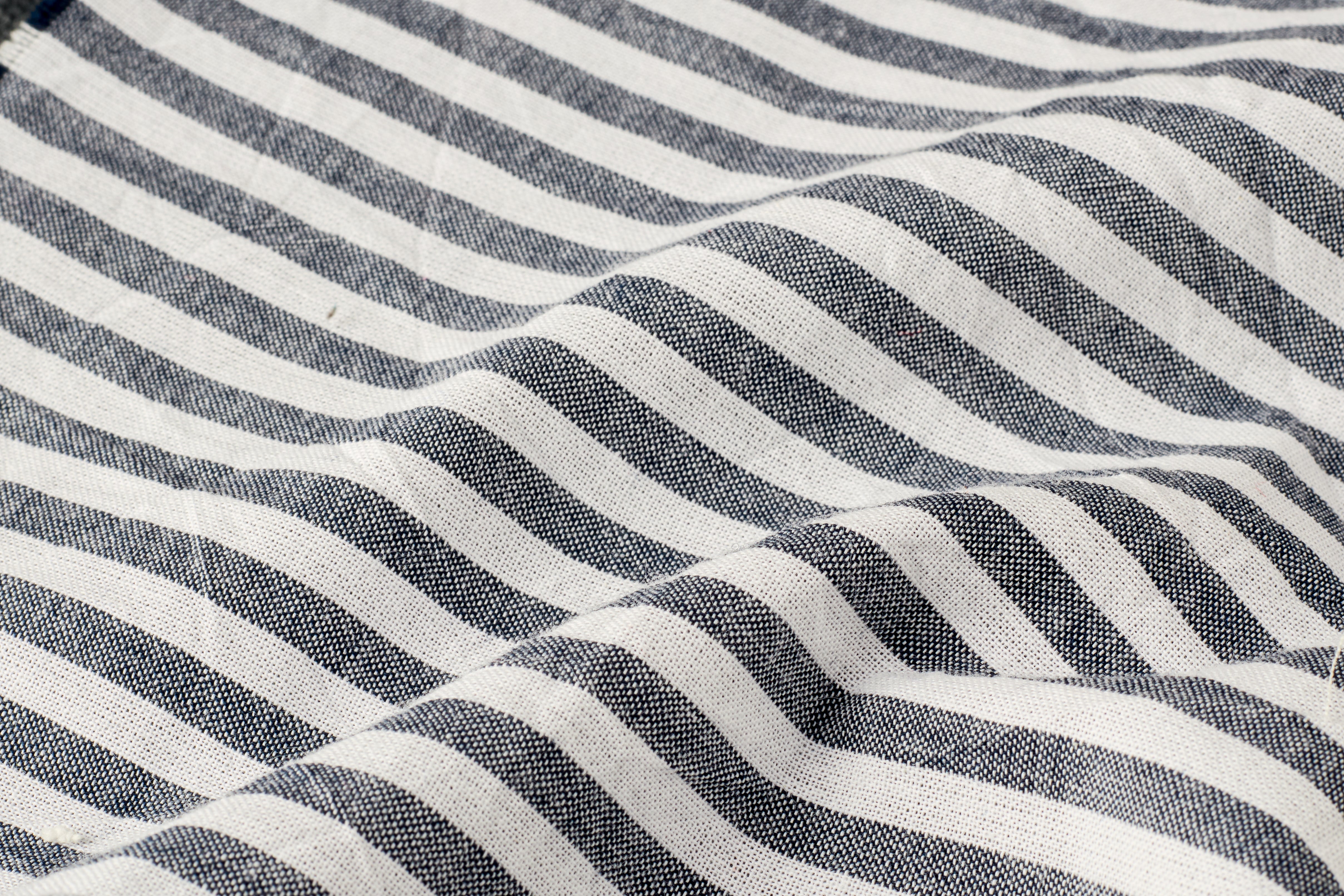 Navy White Cotton Candy Stripe