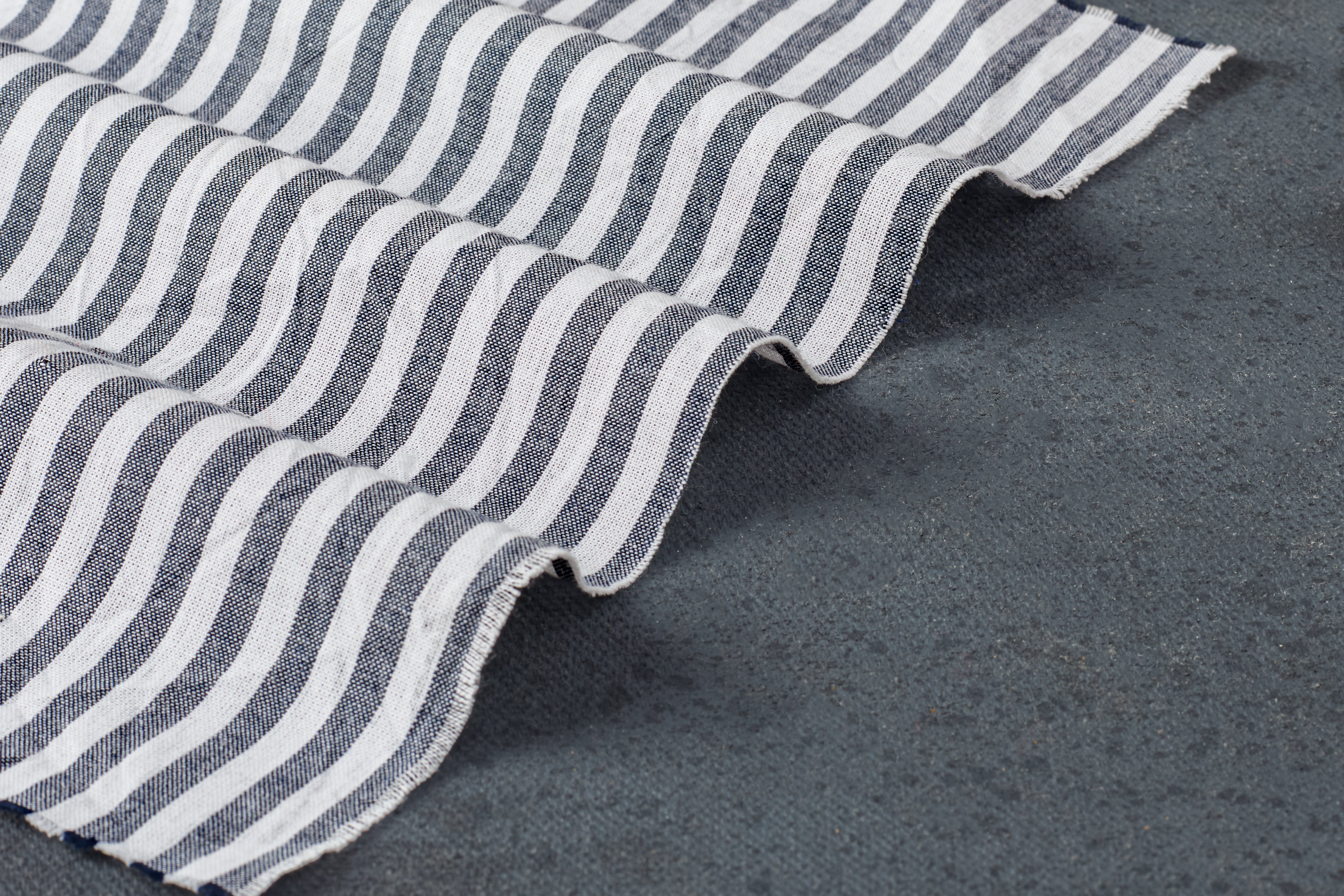 Navy White Cotton Candy Stripe