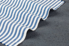 Royal Blue Cotton Pin Stripe