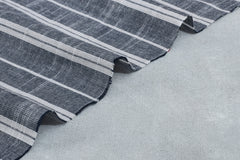 Navy Stripe Chambray Cotton Chambray Fabric