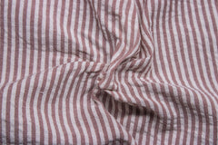 Brown Seersucker Pin Stripe