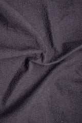 Grey Diamond Plain Crush Cotton Fabric