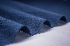 Navy Diamond Plain Crush Cotton Fabric