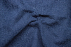 Navy Diamond Plain Crush Cotton Fabric