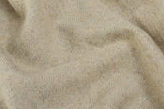 Cream Cotton Brushed Plain Flannel Fabric