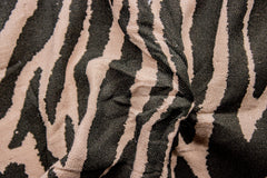 Tiger Print Stripe Double Cloth Muslin Fabric