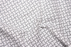 Black & White Geometric Cambric Print Cotton Fabric