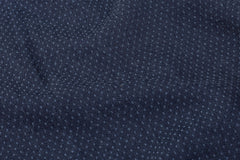 Indigo Blue Chambray Dot Jacquard