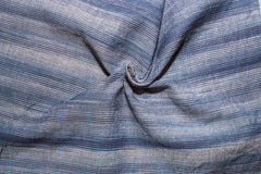 Navy Katari Tie Dye Stripe Cotton Fabric