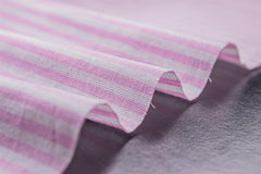 Pink White Cotton Millmade Pin Stripe