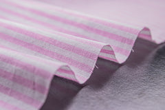 Pink & White Millmade Pin Stripe Cotton Fabric