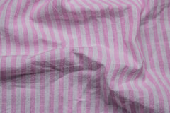 Pink White Cotton Millmade Pin Stripe