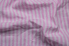 Pink & White Millmade Pin Stripe Cotton Fabric