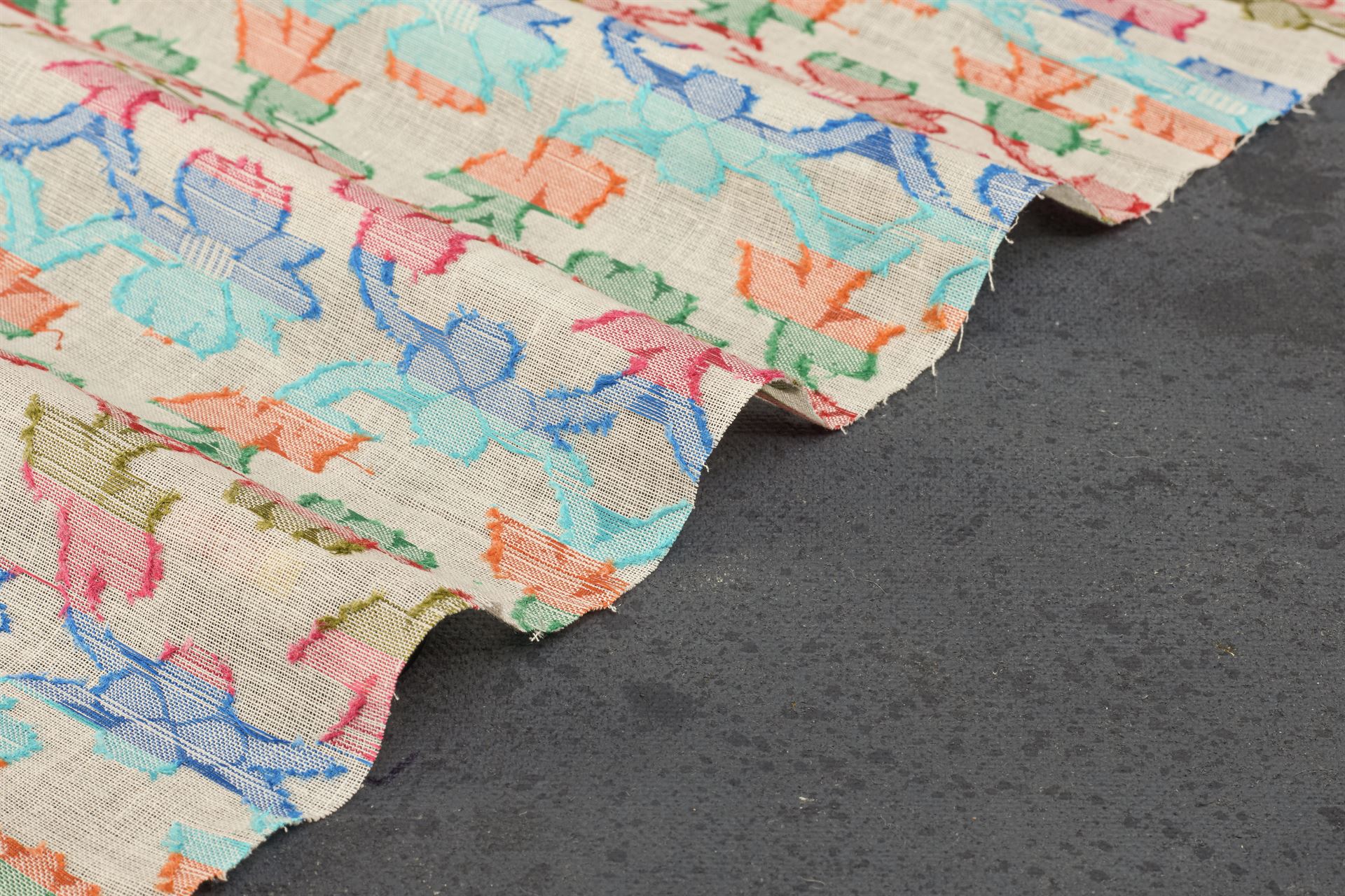 Dyeable Pasely Cotton Jamdani Multicolour Jacquard
