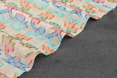 Dyeable Floral Jamdani Multicolour Jacquard Cotton Fabric