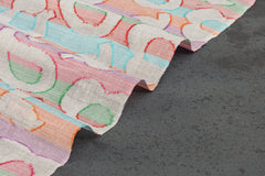 Dyeable Paisley Jamdani Multicolour Jacquard Cotton Fabric