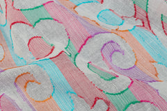 Dyeable Paisley Jamdani Multicolour Jacquard Cotton Fabric