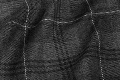 Black Grey Premium Suiting Check