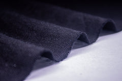 Black Plain Double Cloth Muslin Fabric