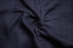 Black Plain Double Cloth Muslin Fabric