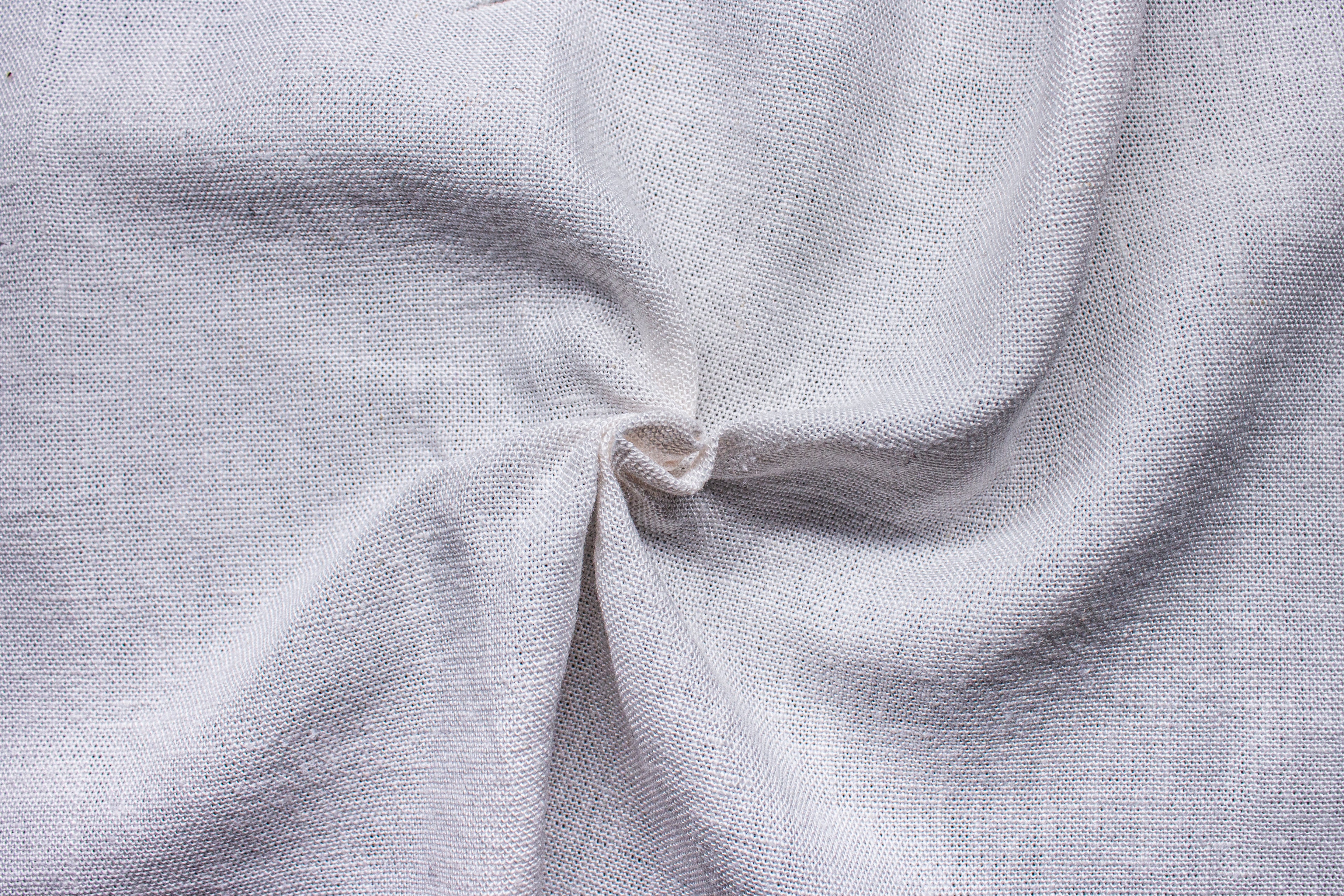 Ivory 2 Plain Cotton Viscose Linen Fabric