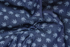 Cotton Silky Denim Floral Print