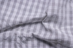 Cotton Steel Grey Seersucker Gingham