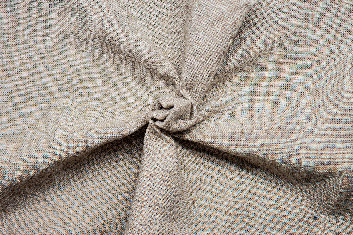 Flex 1 Plain Natural Cotton Jute Linen Fabric