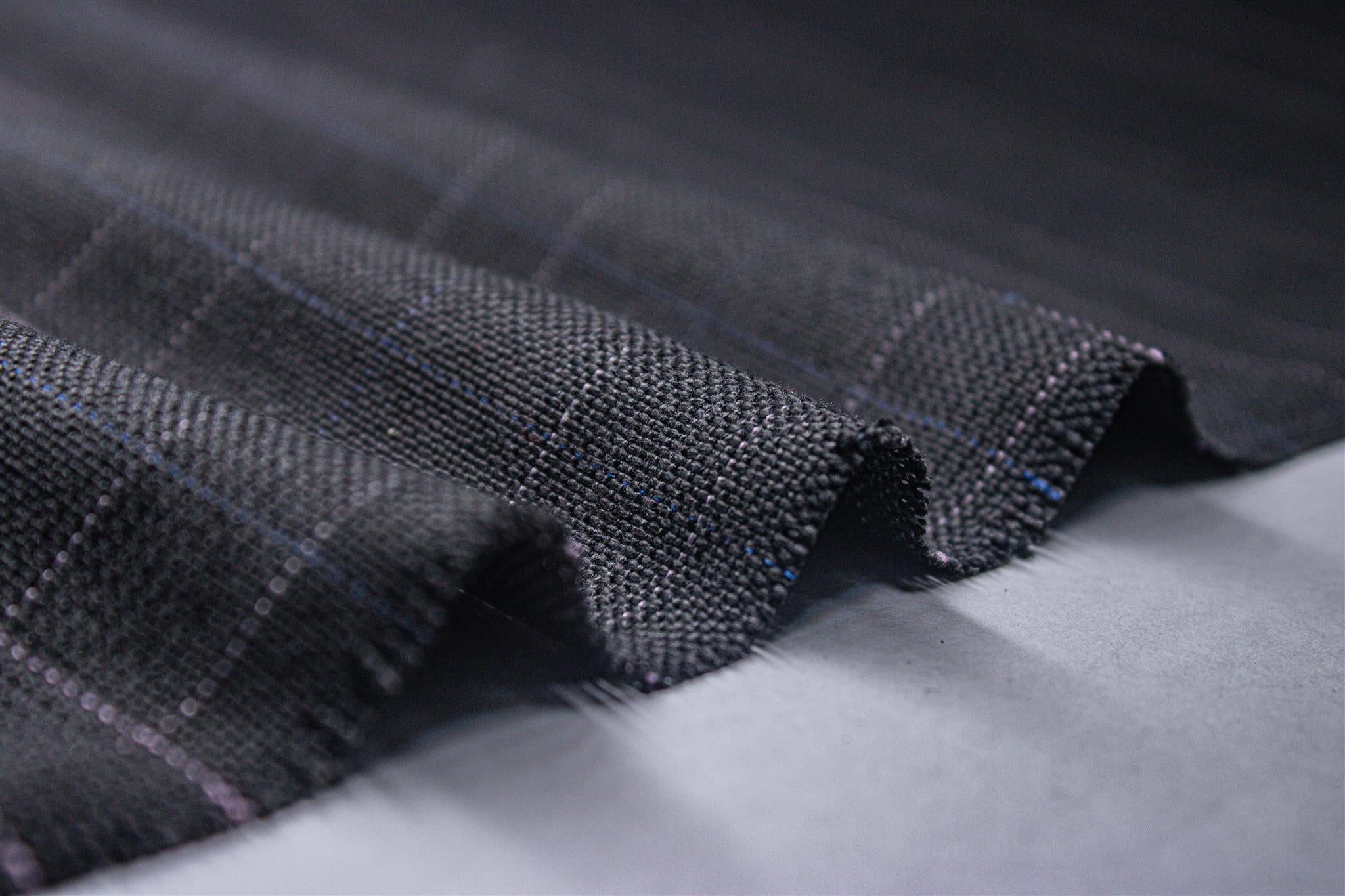 Elephant Grey Scottish Suiting Check