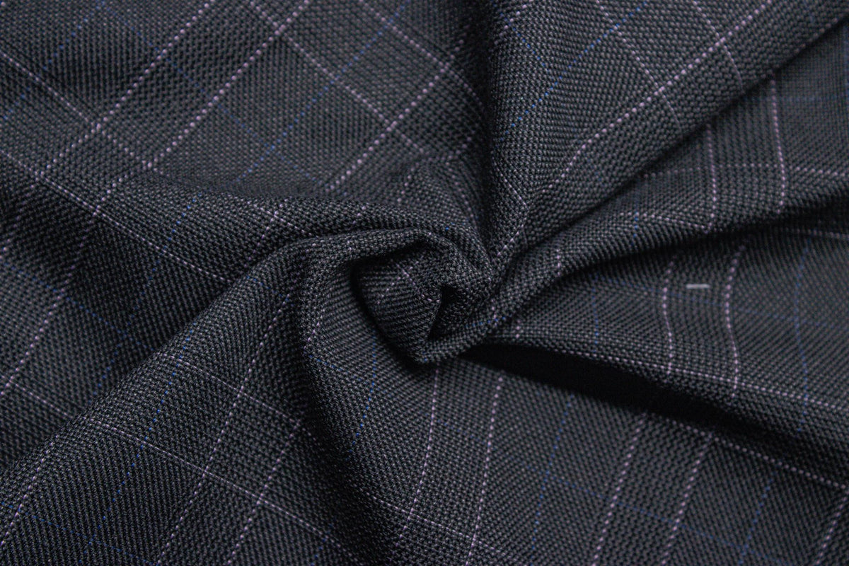 Elephant Grey Scottish Suiting Check