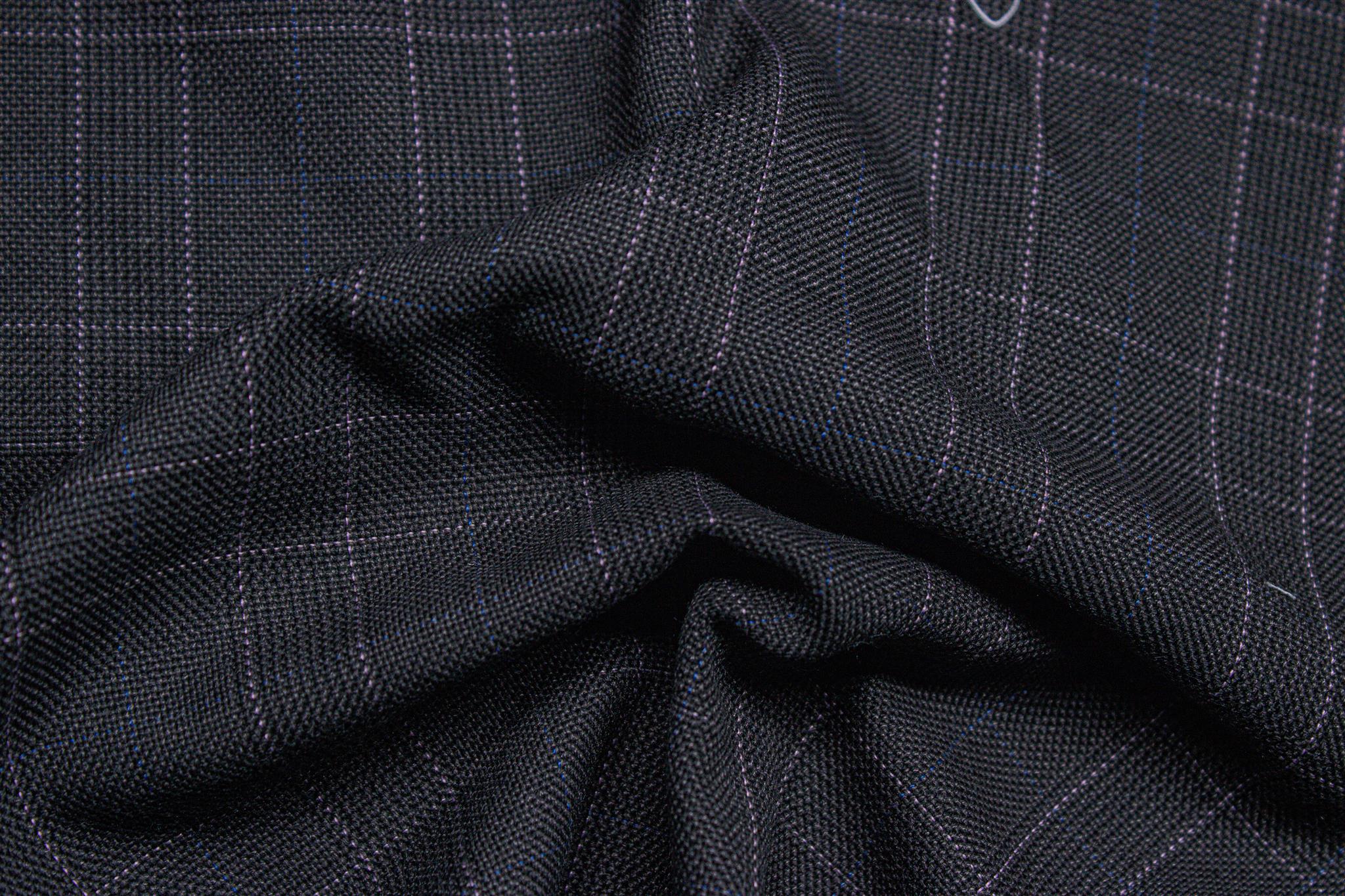 Elephant Grey Scottish Suiting Check