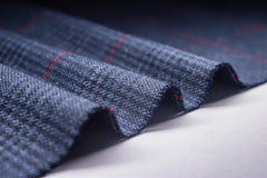 Slaty Grey Tartan Suiting Check