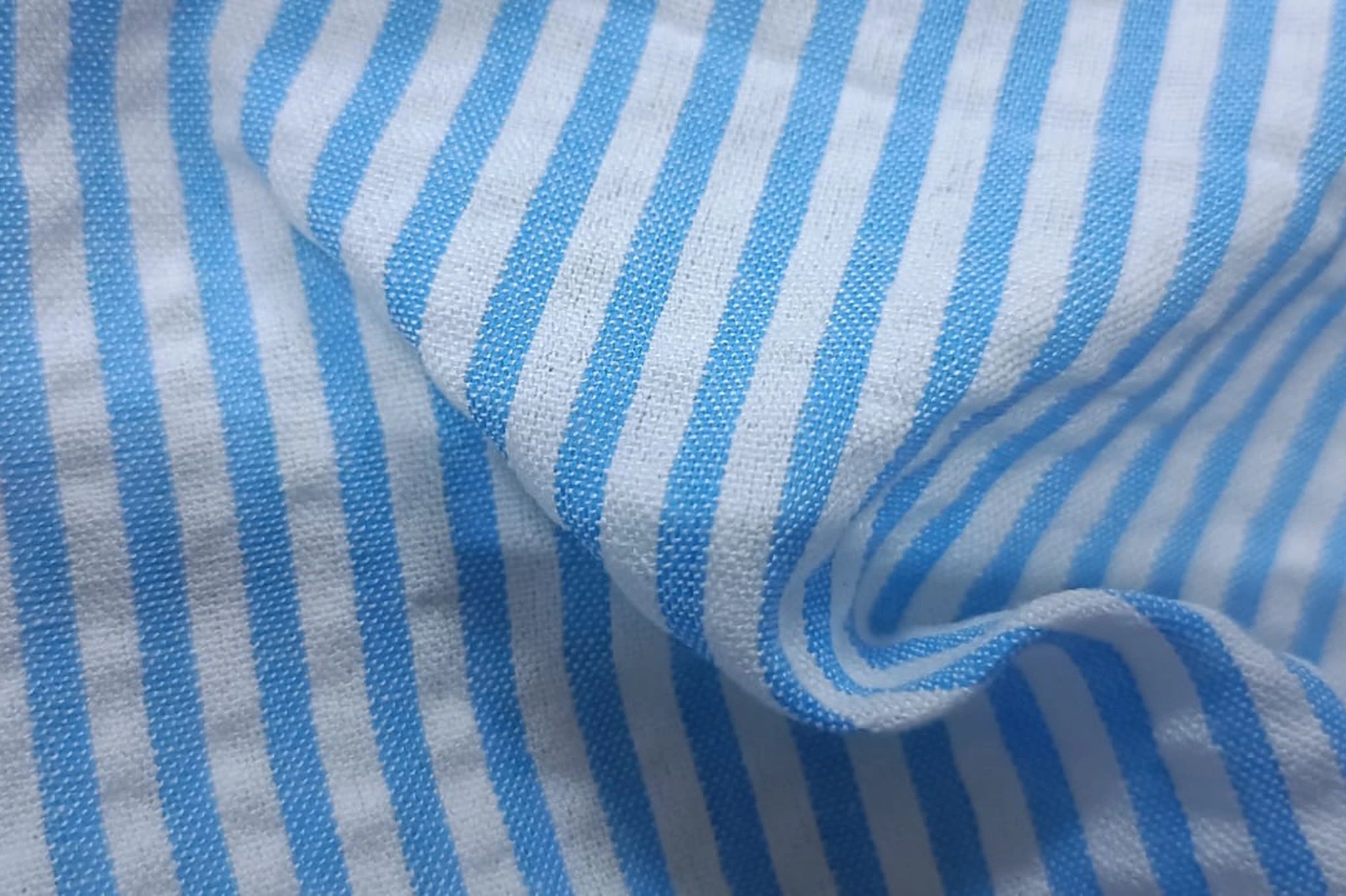Magenta & Blue Handloom Ikat Cotton Fabric
