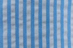 Turquoise Recycled Seersucker Pinstripe Fabric