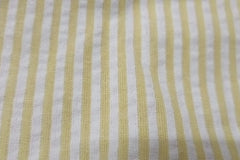 Yellow Recycled Seersucker Pinstripe Fabric