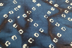 Indigo Bandhani Print Cotton Fabric