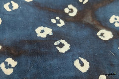Indigo Bandhani Print Cotton Fabric
