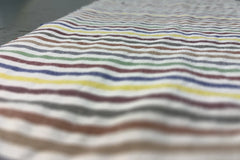 Multicolour Recycled Seersucker Pinstripe Fabric (Variant IV)