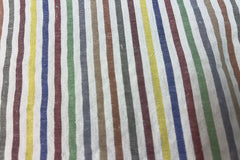 Multicolour Recycled Seersucker Pinstripe Fabric (Variant IV)