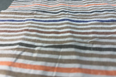 Multicolour Recycled Seersucker Pinstripe Fabric (Variant III)