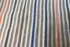 Multicolour Recycled Seersucker Pinstripe Fabric (Variant III)