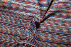 Blue Viscose Dobby Stripe Cotton Fabric