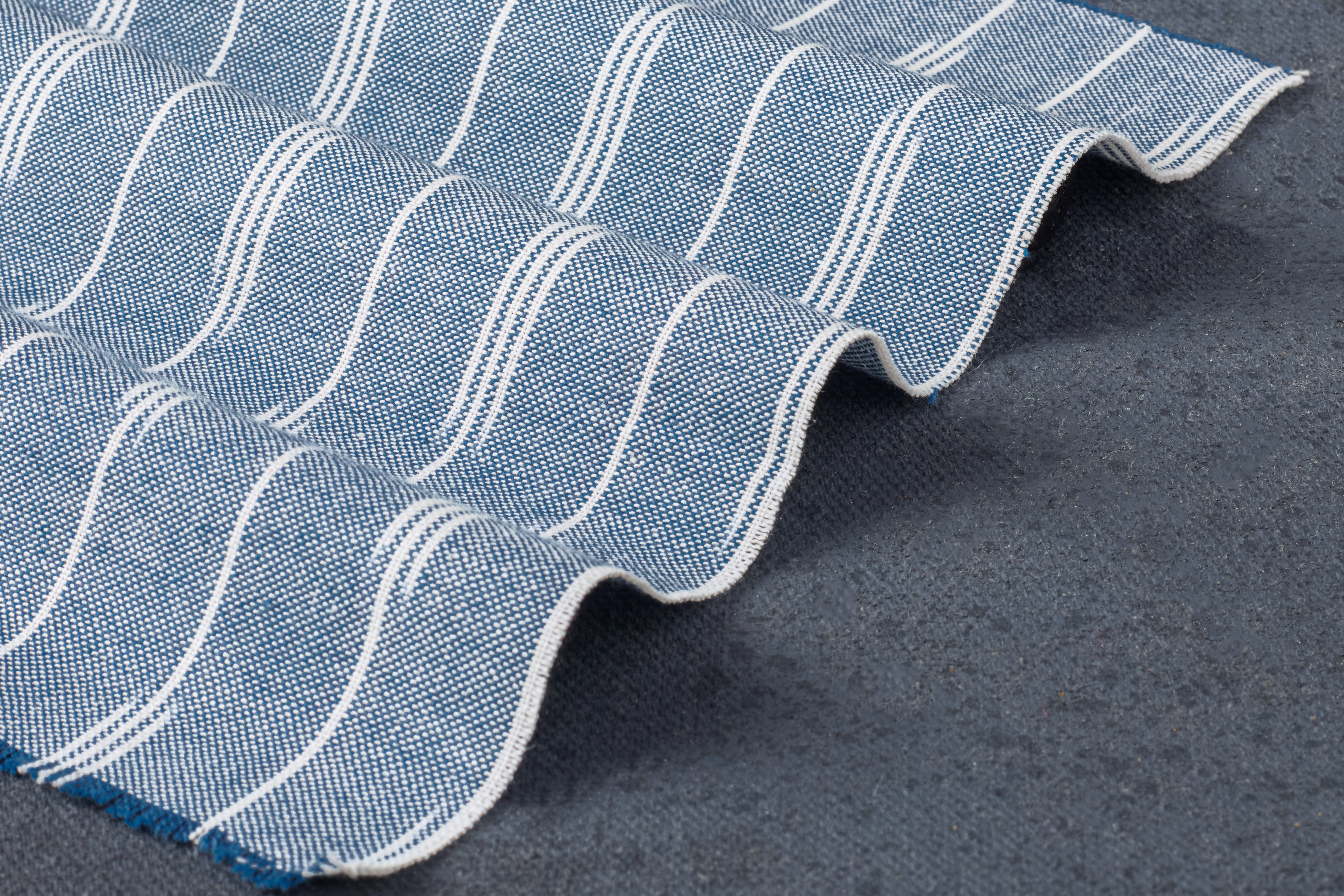 Royal Blue Ikat Stripe