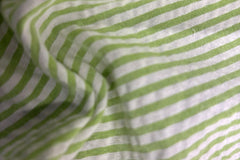 Light Green Recycled Seersucker Pinstripe Fabric