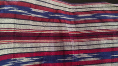 Magenta & Blue Handloom Ikat Cotton Fabric