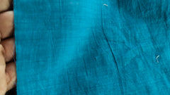 Romer Blue Mangalgiri Cross Chambray Cotton Fabric