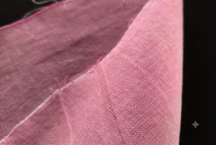 Baby Pink Mangalgiri Khadi Cross Chambray Cotton Fabric