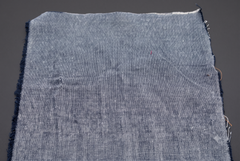 Navy Blue Mangalgiri Khadi Cross Chambray Cotton Fabric