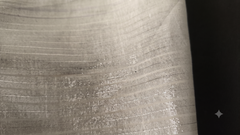 White Lurex Stripe Cotton Fabric