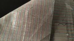 Multicolour Lurex Stripe Cotton Fabric